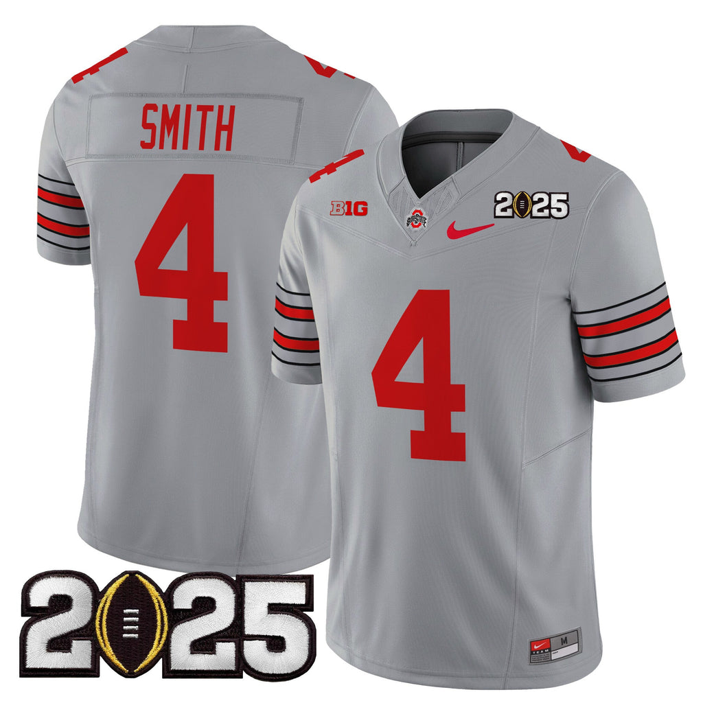 Men's Ohio State Buckeyes 'Heritage Stripe' 2025 CFP Final Patch Vapor Limited Jersey - All Stitched - image 21