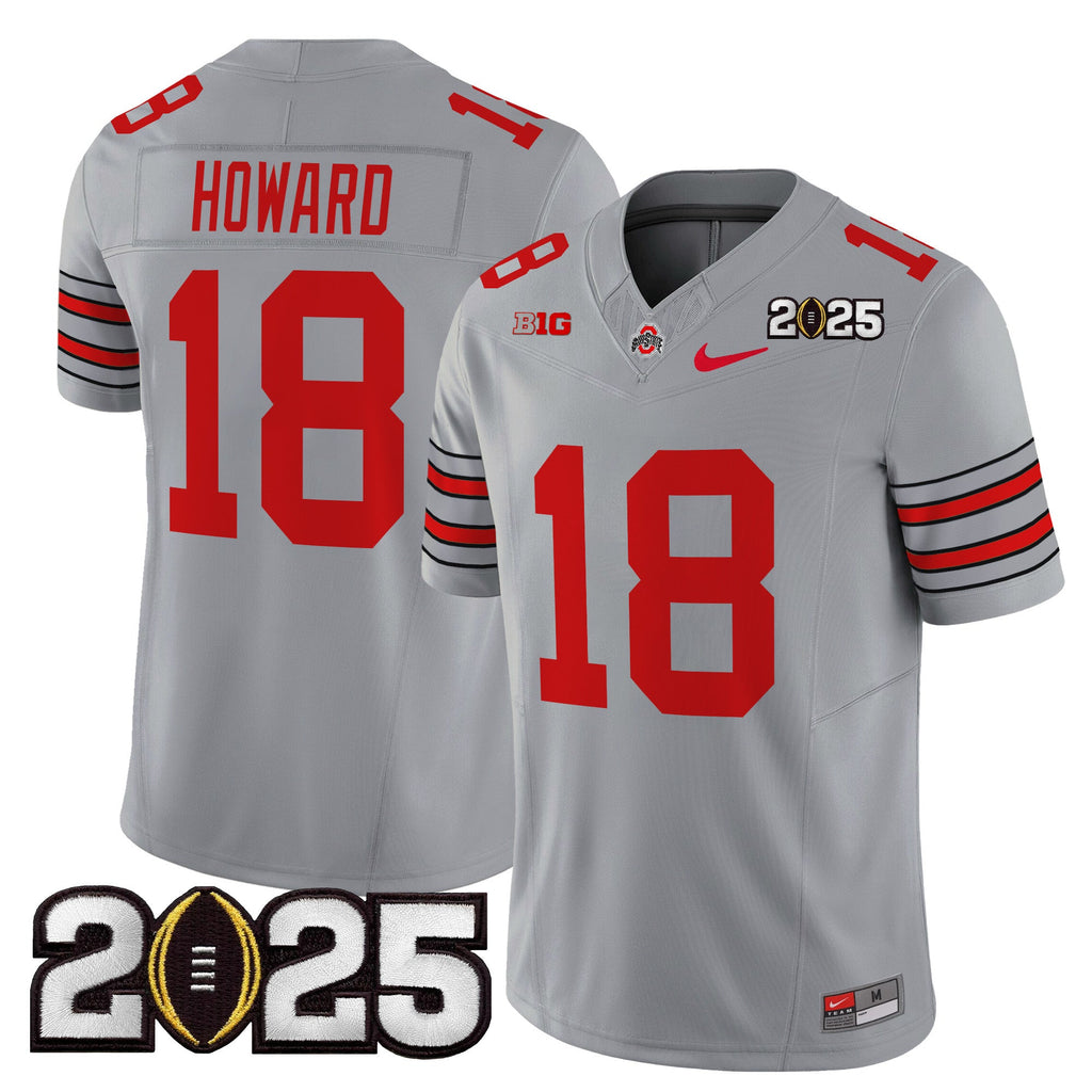 Men's Ohio State Buckeyes 'Heritage Stripe' 2025 CFP Final Patch Vapor Limited Jersey - All Stitched - image 22