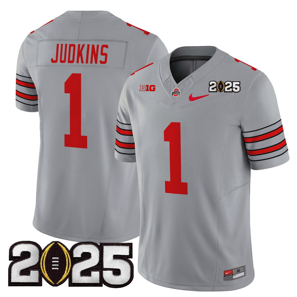 Men's Ohio State Buckeyes 'Heritage Stripe' 2025 CFP Final Patch Vapor Limited Jersey - All Stitched - image 23