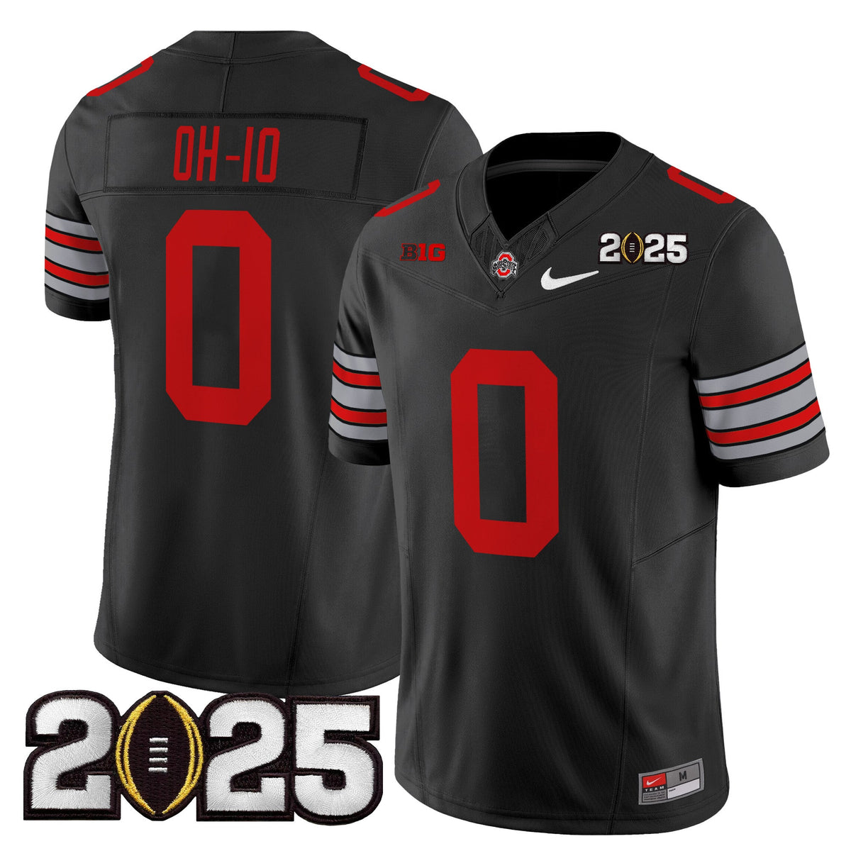 Men's Ohio State Buckeyes 'Heritage Stripe' 2025 CFP Final Patch Vapor Limited Jersey - All Stitched - image 39