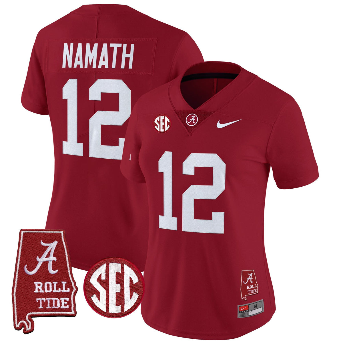 Women's Alabama Crimson Tide 2025 Vapor Limited Jersey - Alabama Map - All Stitched - image 6