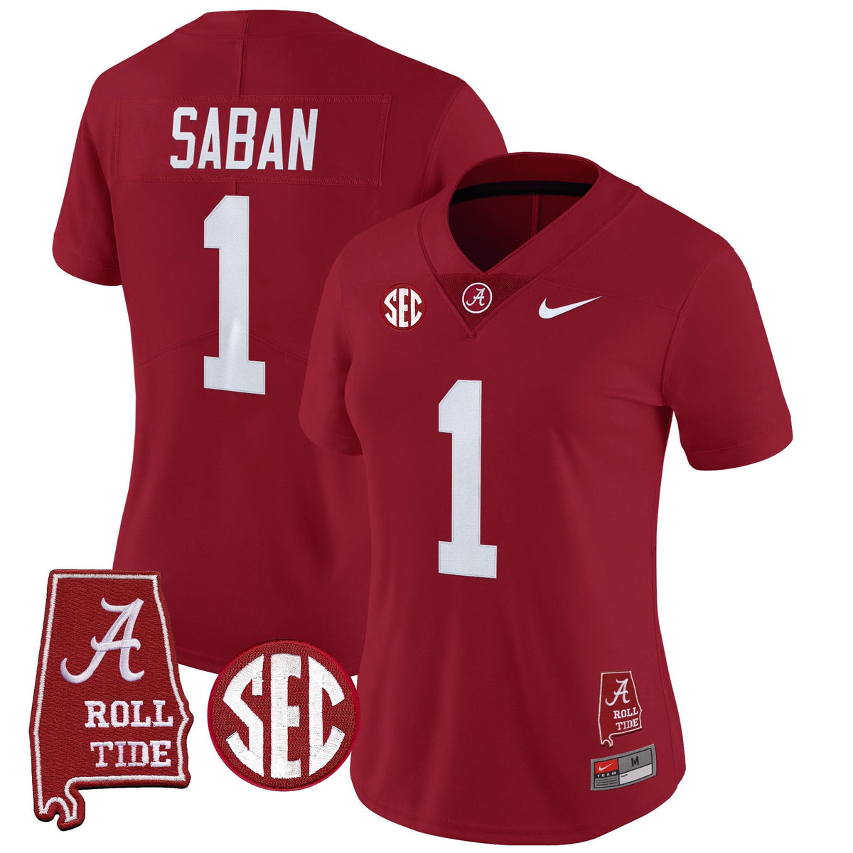 Women's Alabama Crimson Tide 2025 Vapor Limited Jersey - Alabama Map - All Stitched - image 7