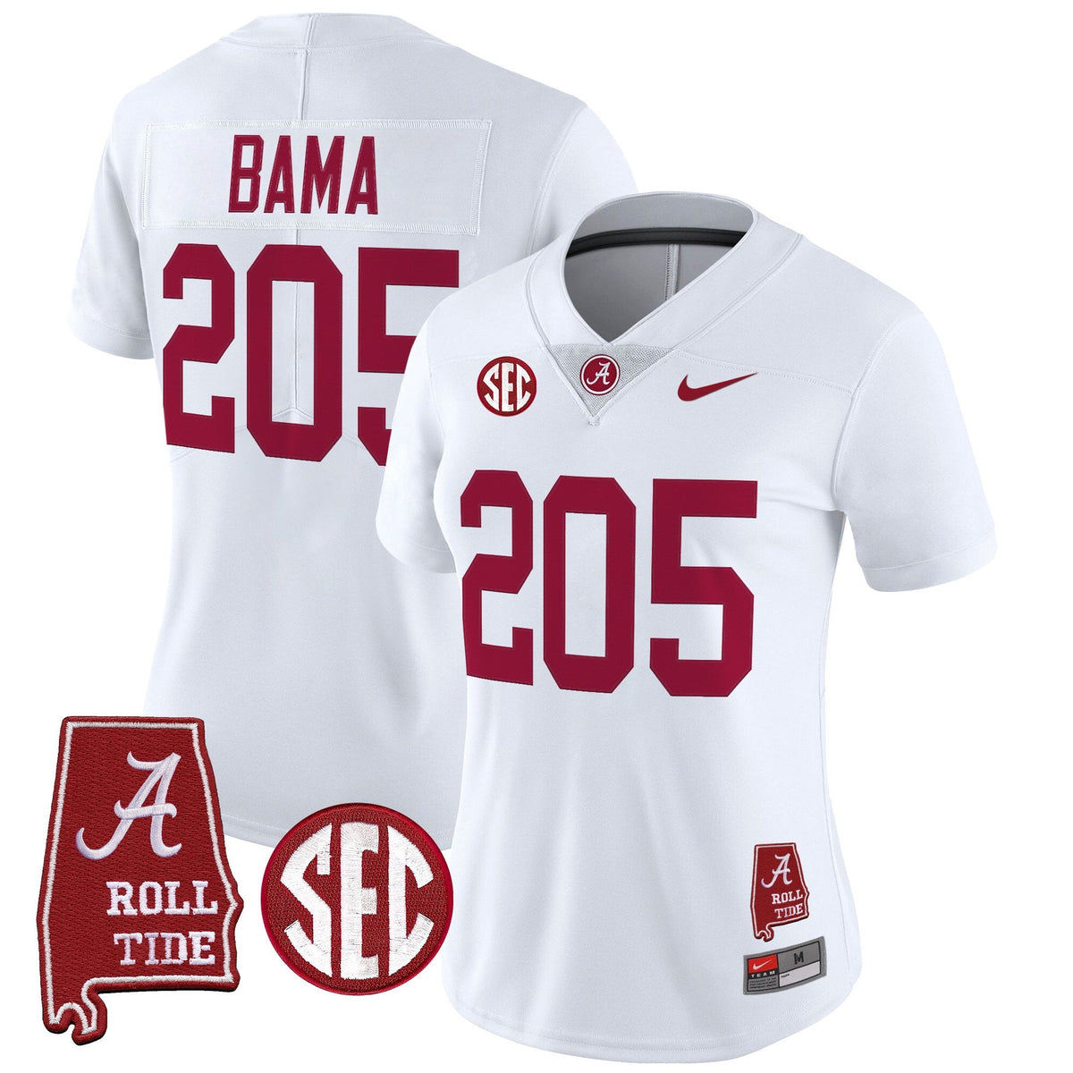 Women's Alabama Crimson Tide 2025 Vapor Limited Jersey - Alabama Map - All Stitched - image 10