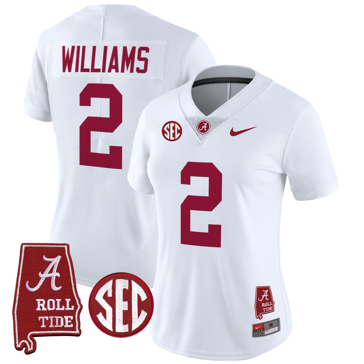 Women's Alabama Crimson Tide 2025 Vapor Limited Jersey - Alabama Map - All Stitched - image 12
