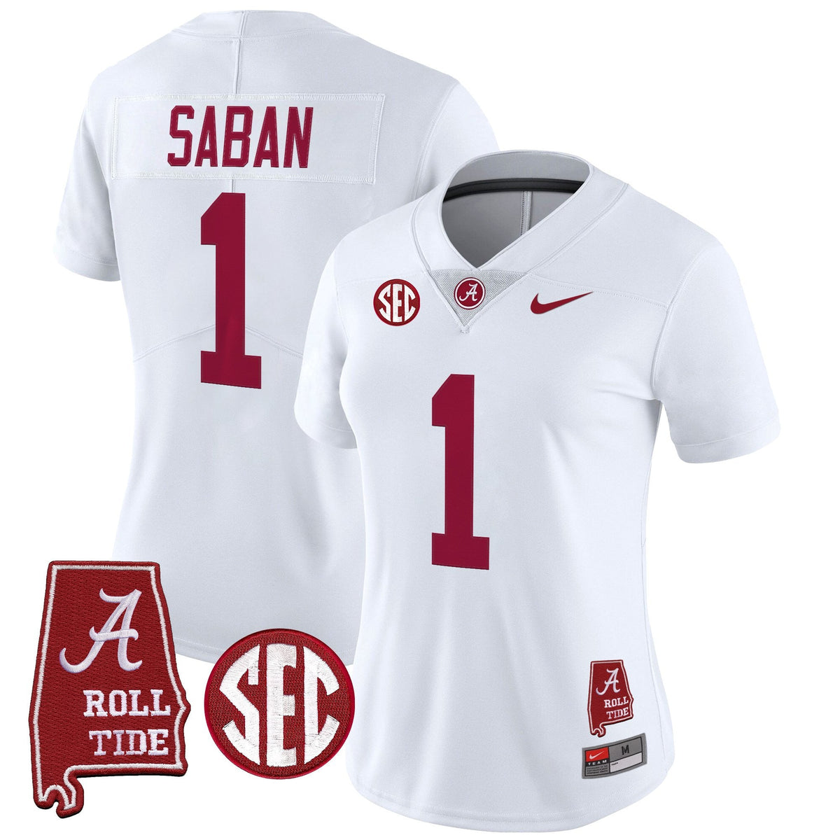 Women's Alabama Crimson Tide 2025 Vapor Limited Jersey - Alabama Map - All Stitched - image 15