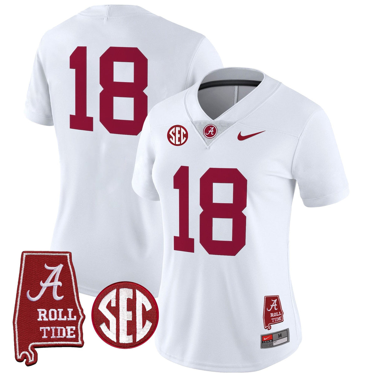 Women's Alabama Crimson Tide 2025 Vapor Limited Jersey - Alabama Map - All Stitched - image 16