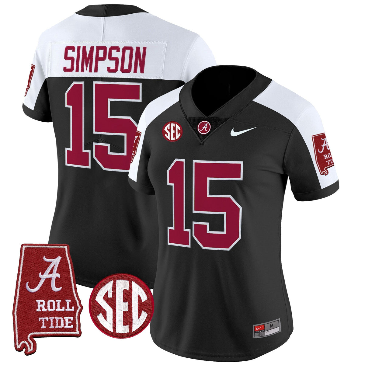 Women's Alabama Crimson Tide 2025 Vapor Limited Jersey - Alabama Map - All Stitched - image 17