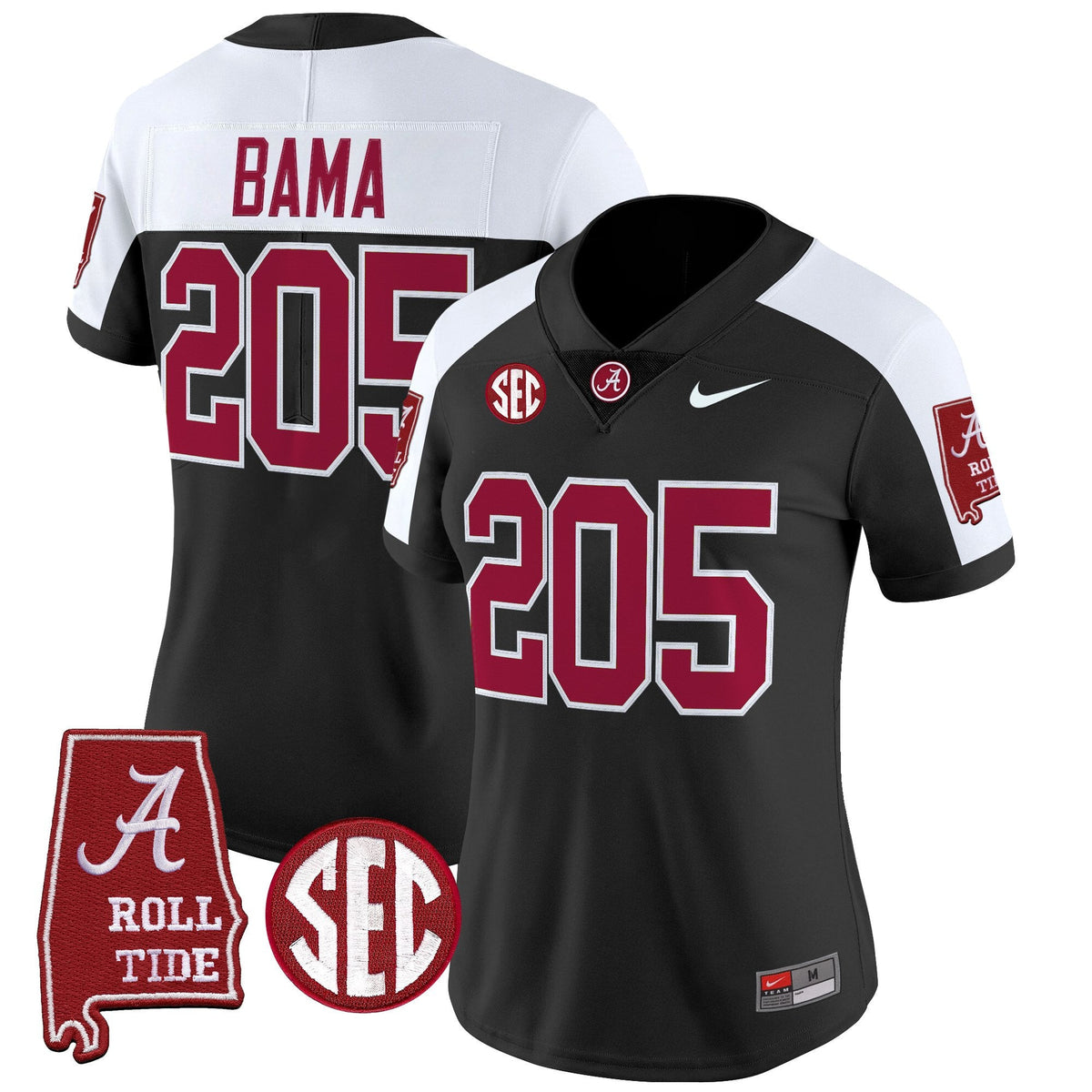 Women's Alabama Crimson Tide 2025 Vapor Limited Jersey - Alabama Map - All Stitched - image 18