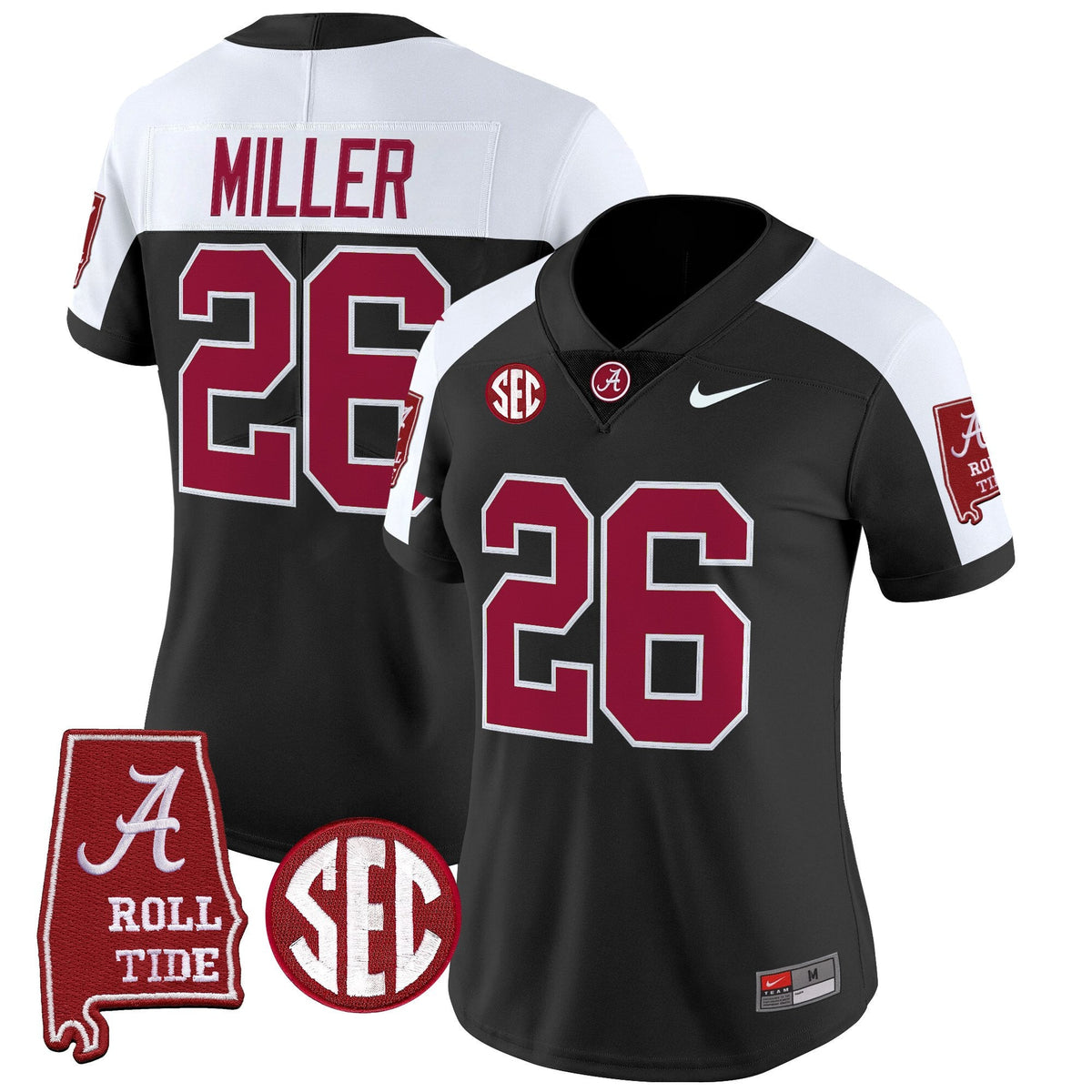Women's Alabama Crimson Tide 2025 Vapor Limited Jersey - Alabama Map - All Stitched - image 19