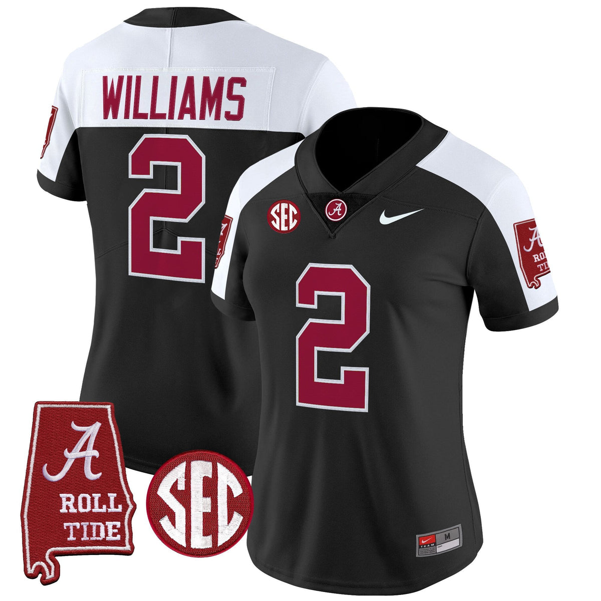 Women's Alabama Crimson Tide 2025 Vapor Limited Jersey - Alabama Map - All Stitched - image 20