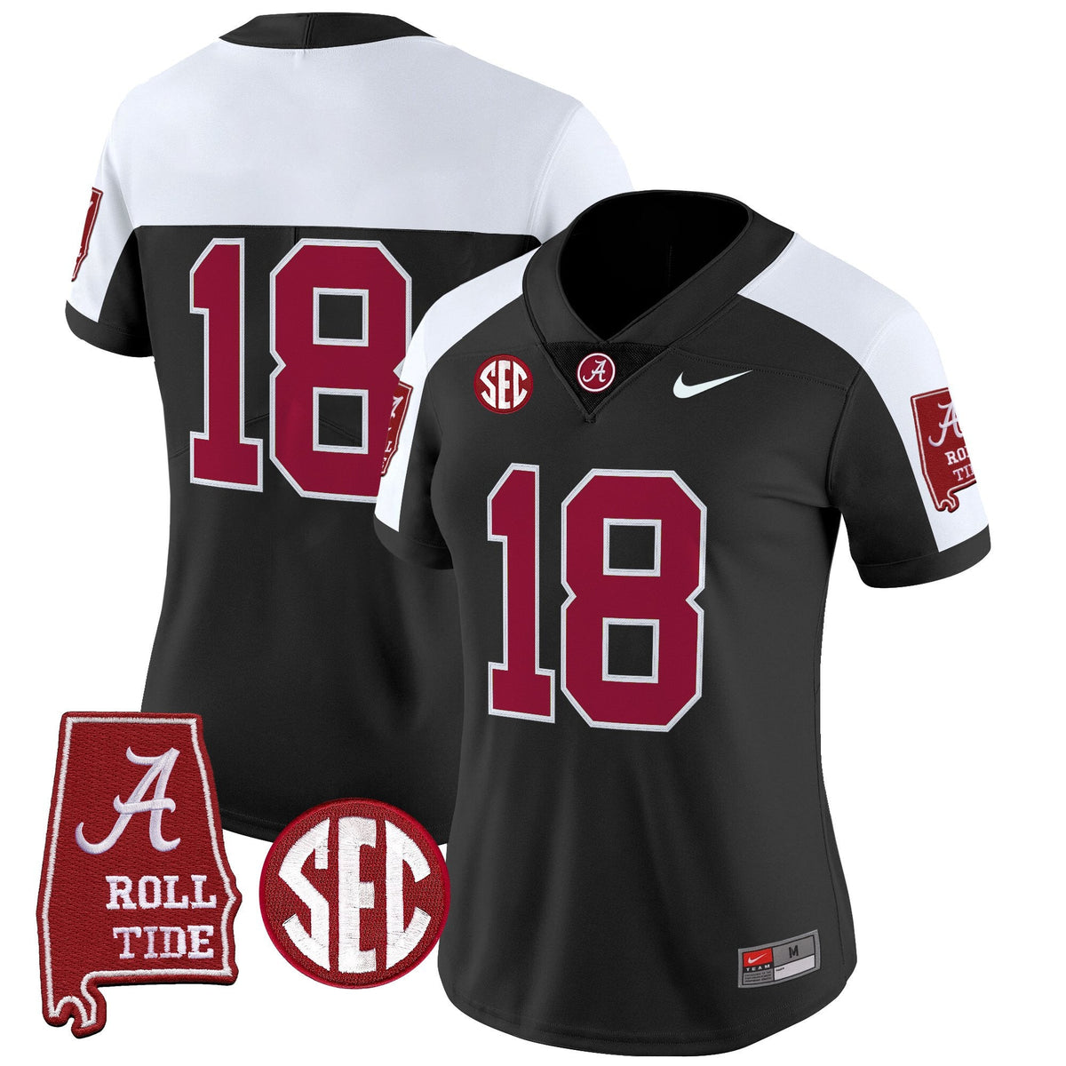 Women's Alabama Crimson Tide 2025 Vapor Limited Jersey - Alabama Map - All Stitched - image 24