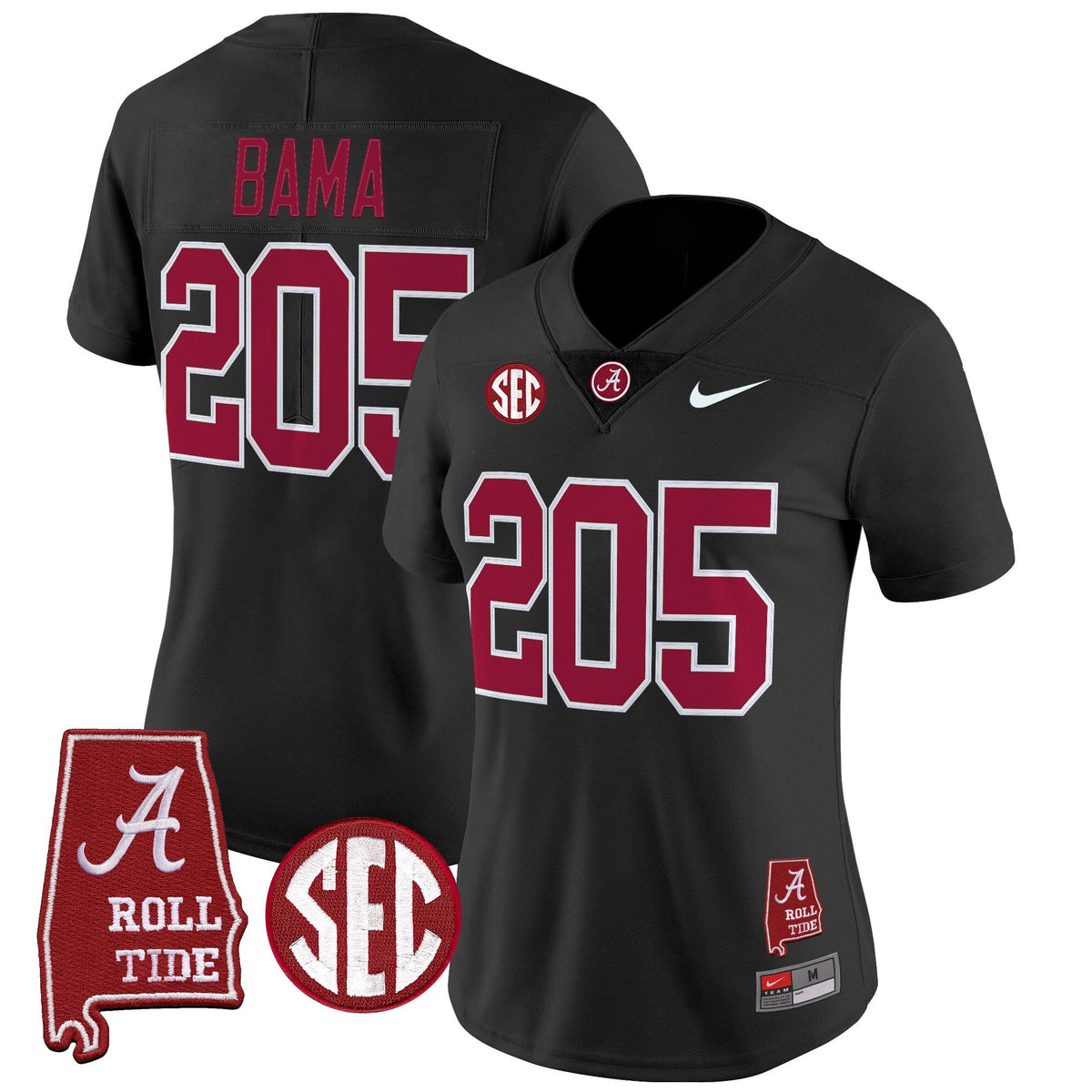 Women's Alabama Crimson Tide 2025 Vapor Limited Jersey - Alabama Map - All Stitched - image 26