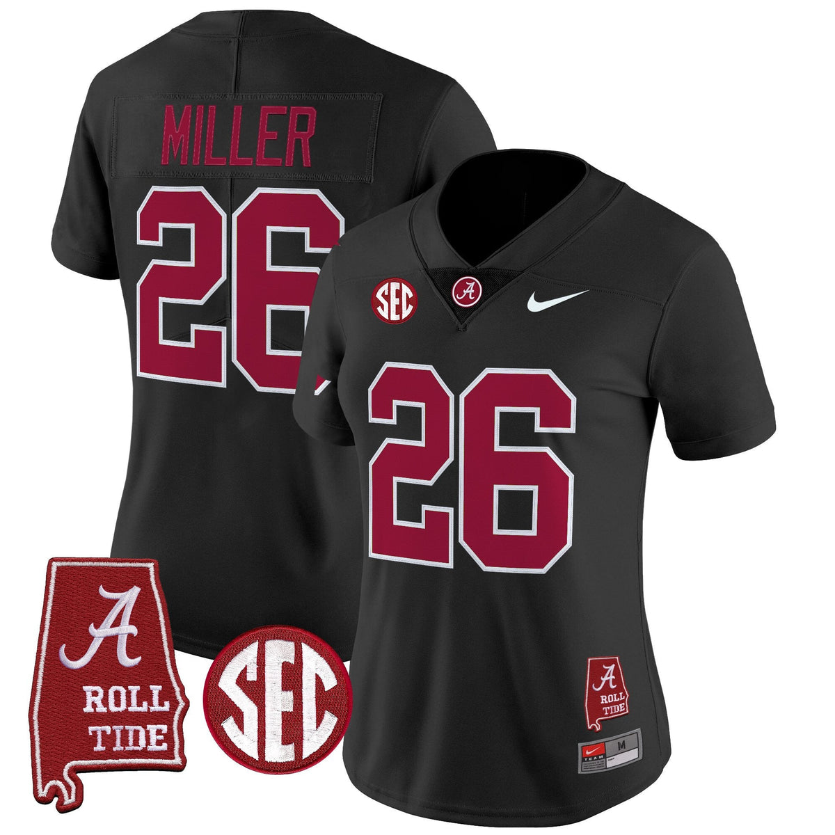 Women's Alabama Crimson Tide 2025 Vapor Limited Jersey - Alabama Map - All Stitched - image 27