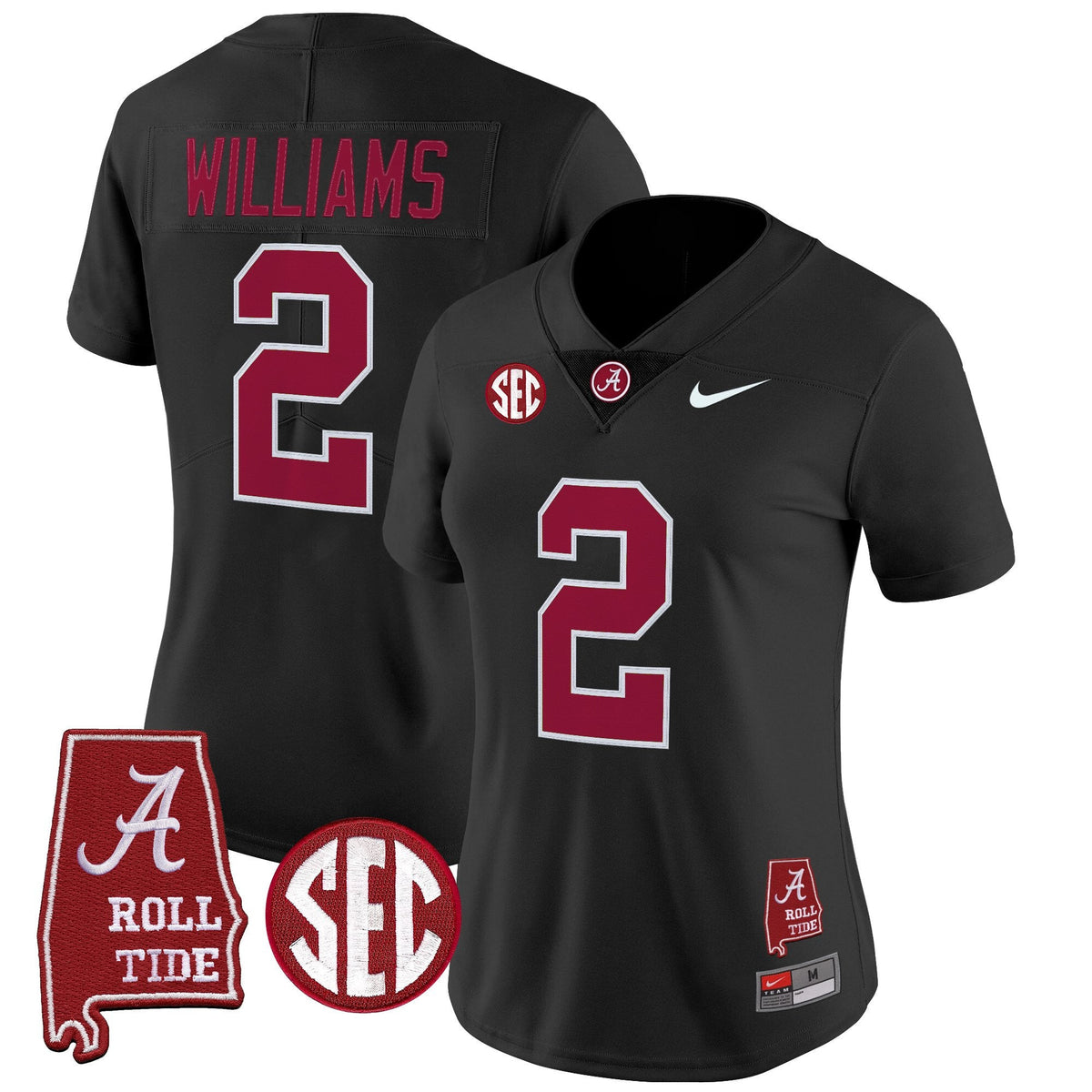 Women's Alabama Crimson Tide 2025 Vapor Limited Jersey - Alabama Map - All Stitched - image 28