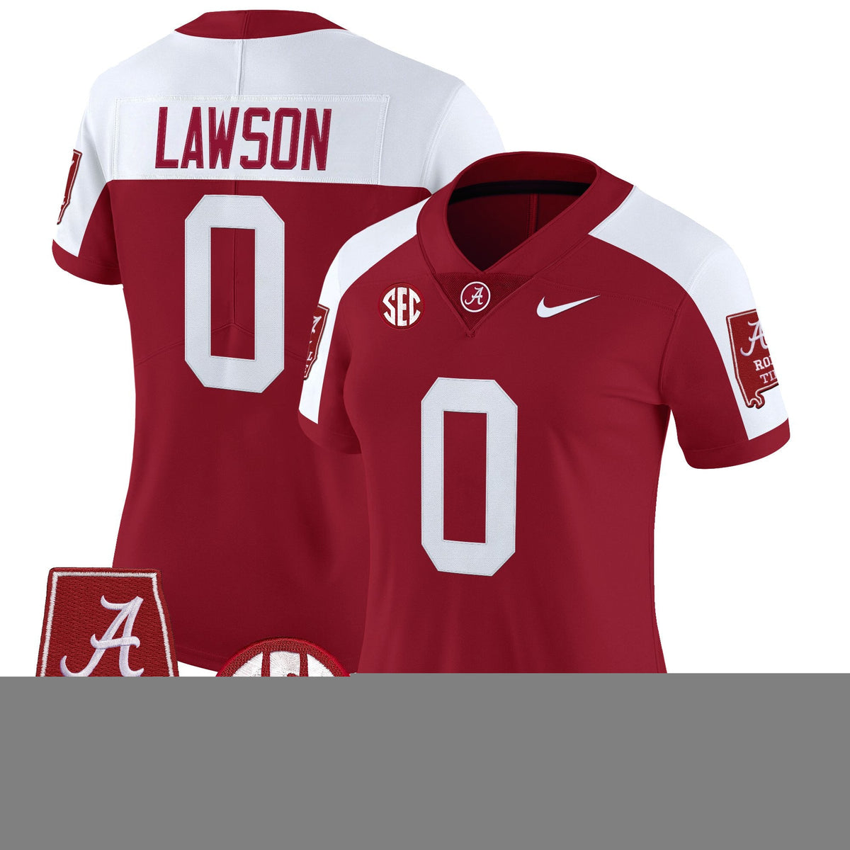 Women's Alabama Crimson Tide 2025 Vapor Limited Jersey - Alabama Map - All Stitched - image 37