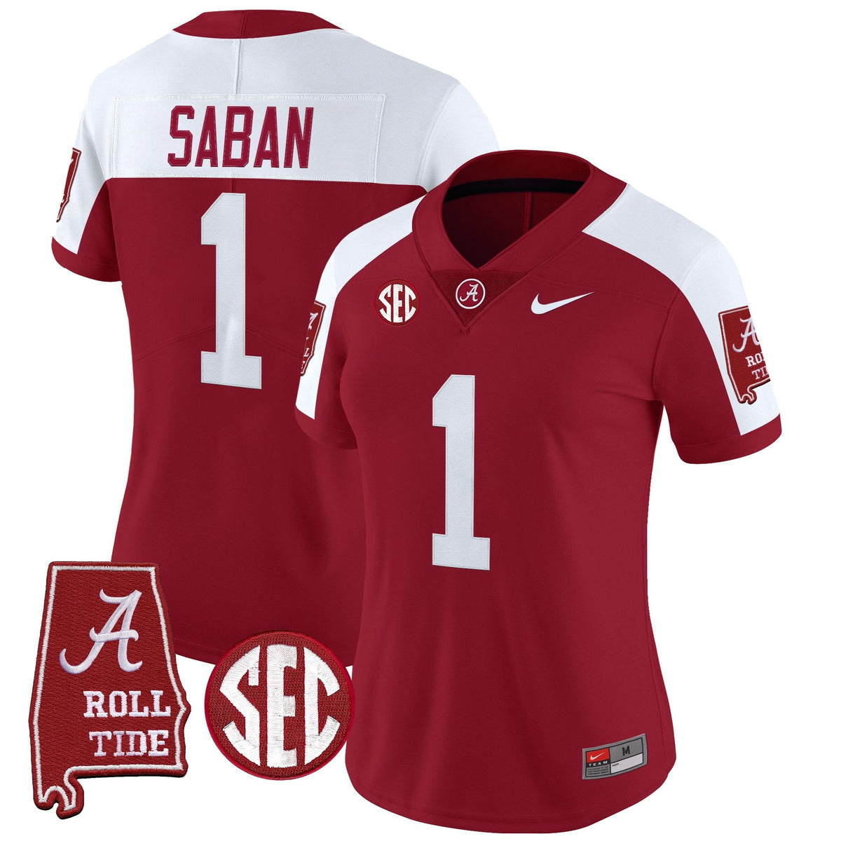 Women's Alabama Crimson Tide 2025 Vapor Limited Jersey - Alabama Map - All Stitched - image 39