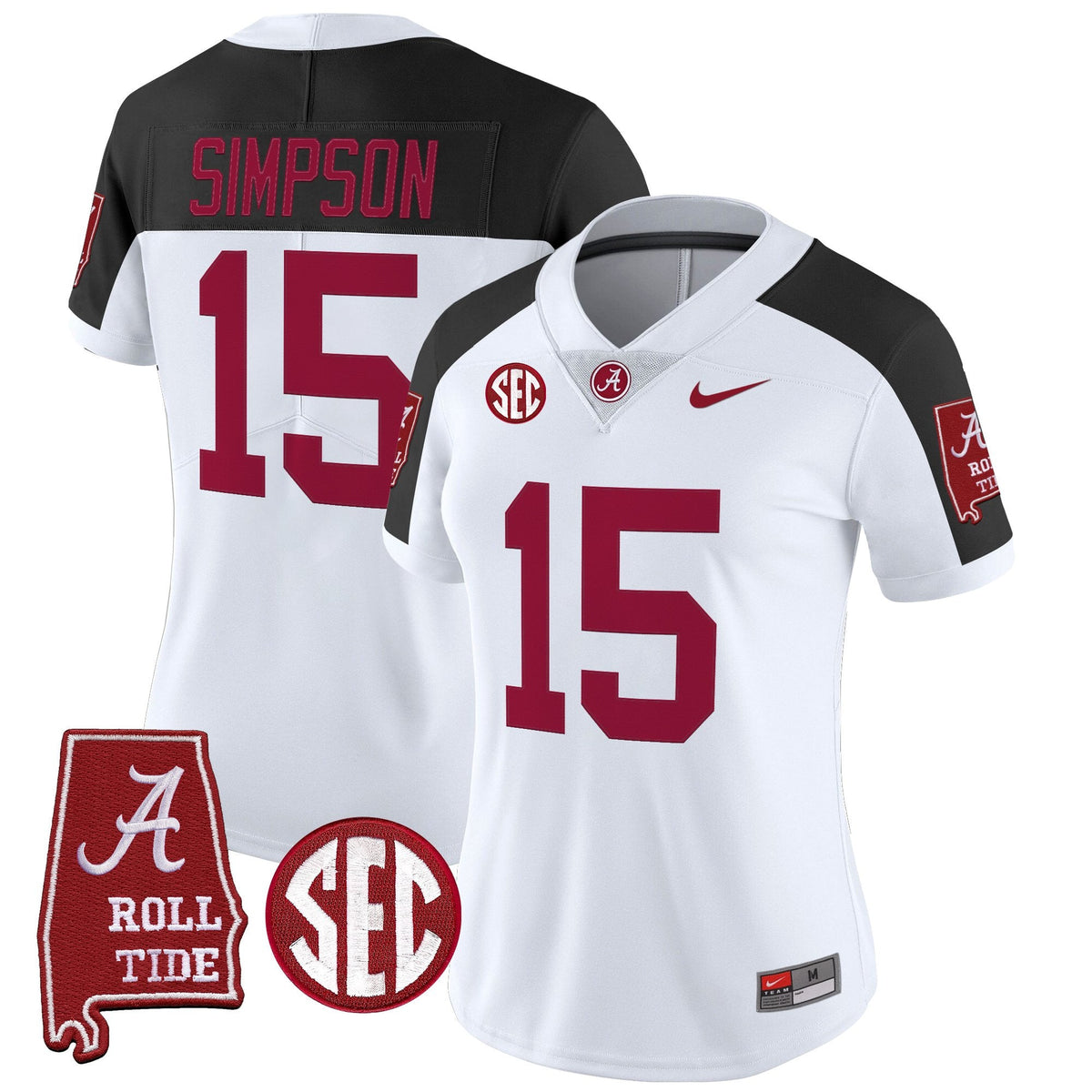 Women's Alabama Crimson Tide 2025 Vapor Limited Jersey - Alabama Map - All Stitched - image 41