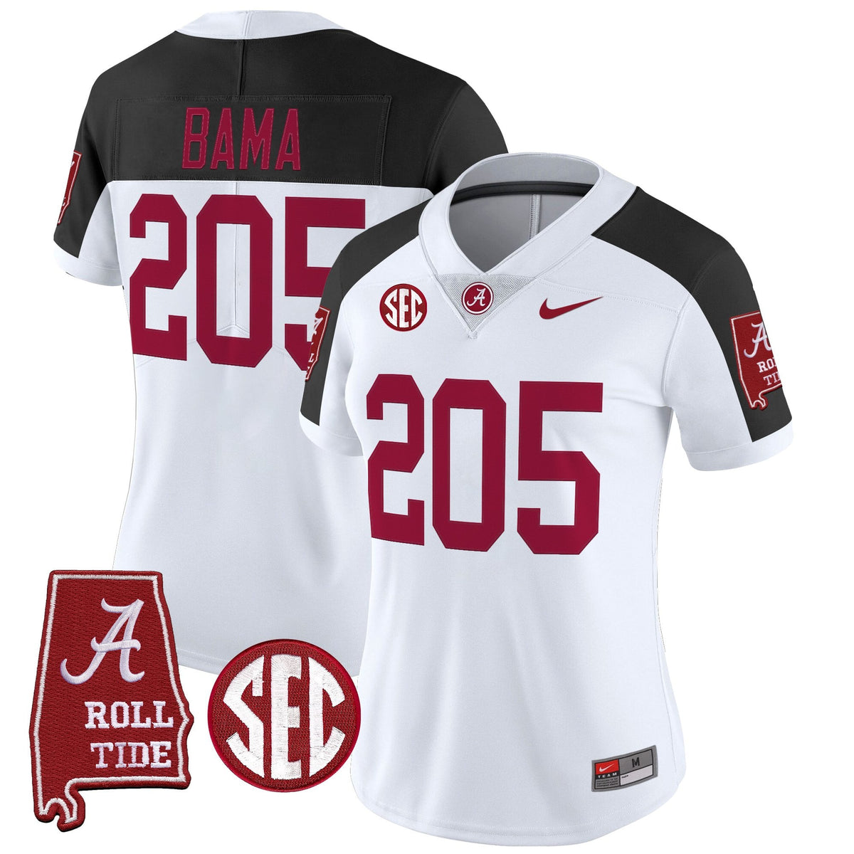 Women's Alabama Crimson Tide 2025 Vapor Limited Jersey - Alabama Map - All Stitched - image 42
