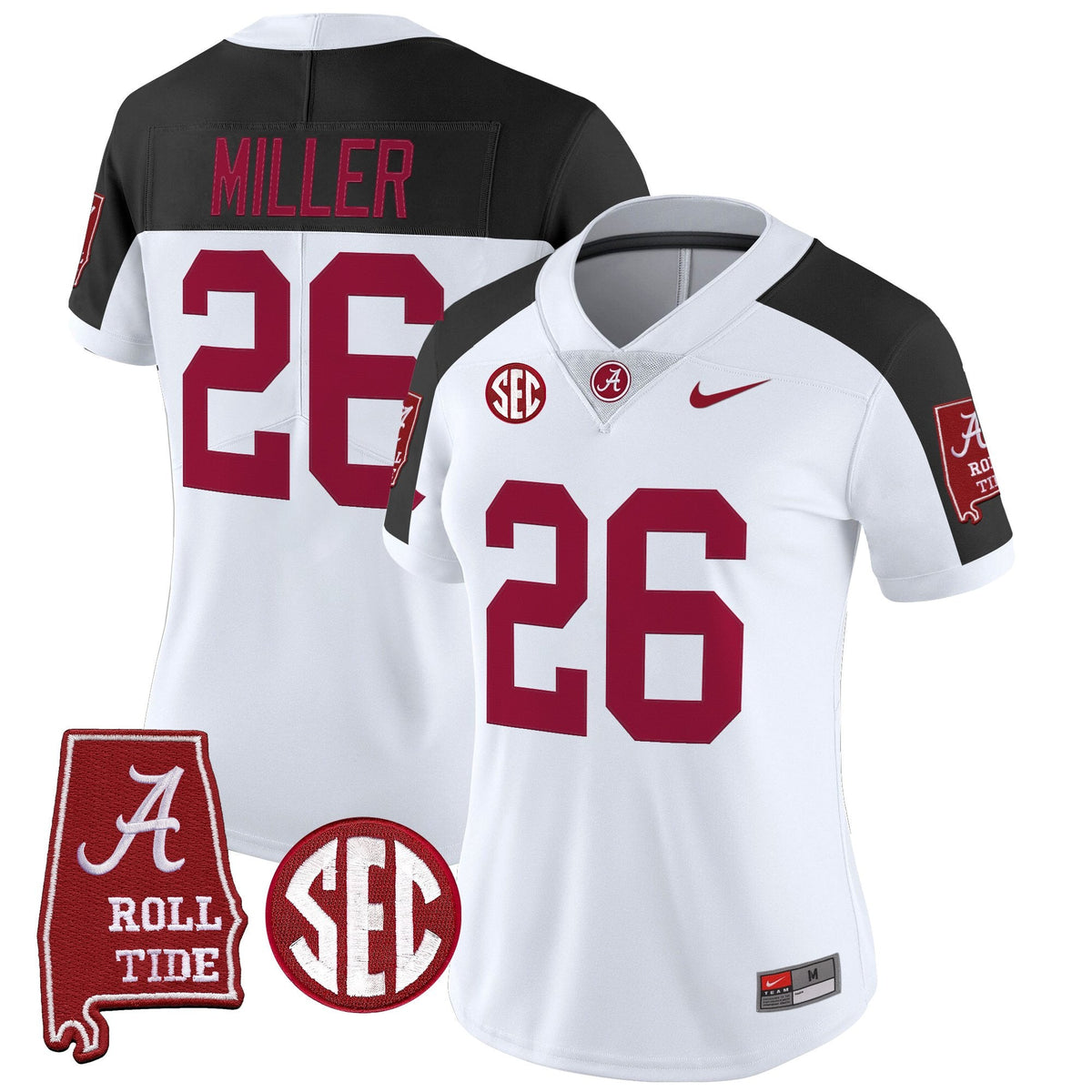 Women's Alabama Crimson Tide 2025 Vapor Limited Jersey - Alabama Map - All Stitched - image 43