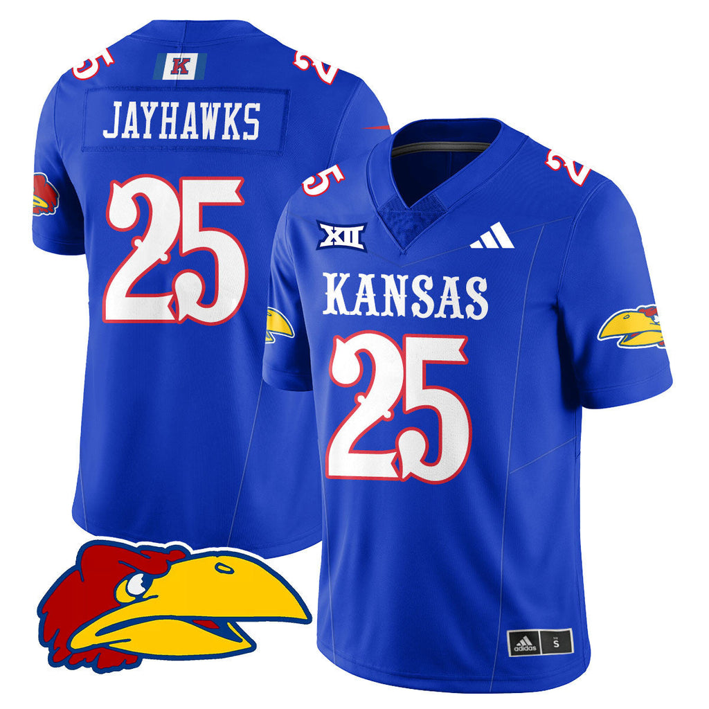 Women's Kansas Jayhawks Football 2025 Limited Jersey - All Stitched - image 5