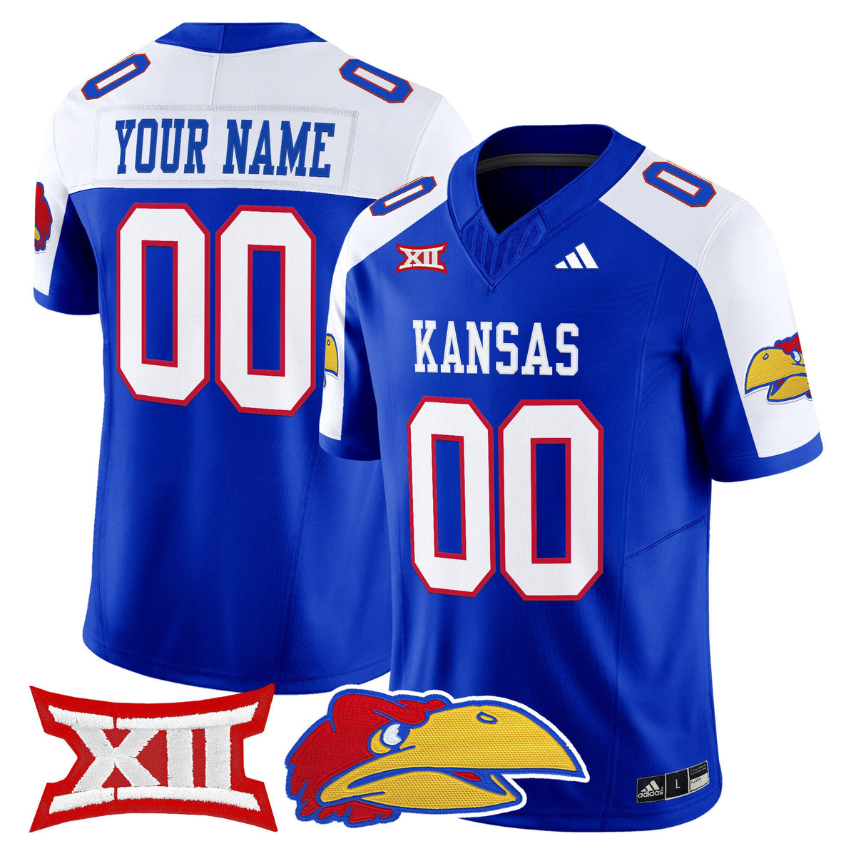 Kansas Jayhawks 2025 Vapor Limited Custom Jersey - All Stitched - image 5