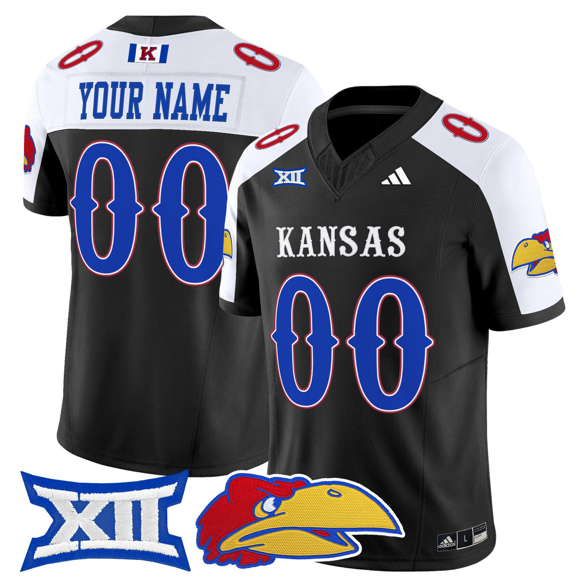 Kansas Jayhawks 2025 Vapor Limited Custom Jersey - All Stitched - image 6
