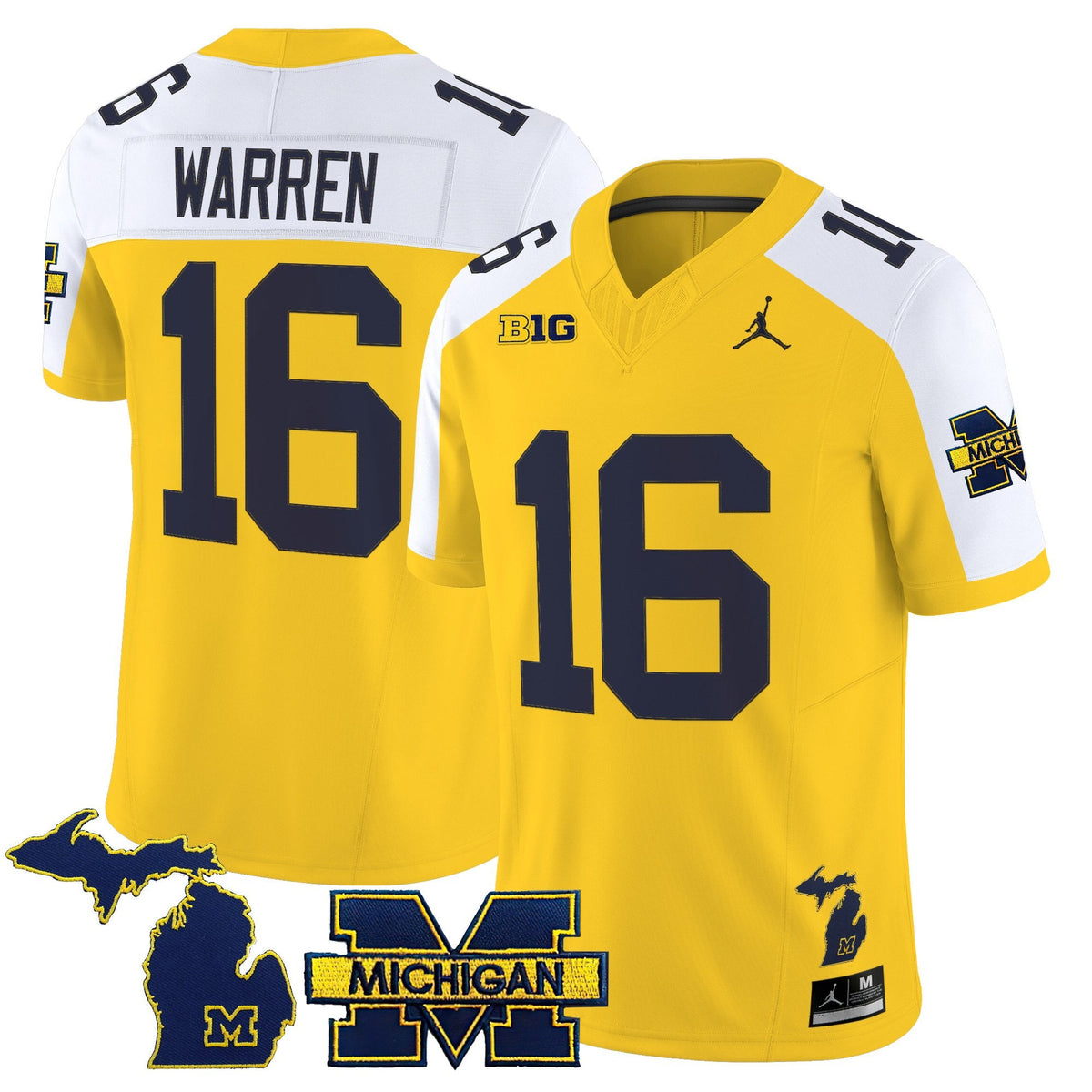 Men's Michigan Wolverines 2025 Vapor Limited Jersey - All Stitched - image 9
