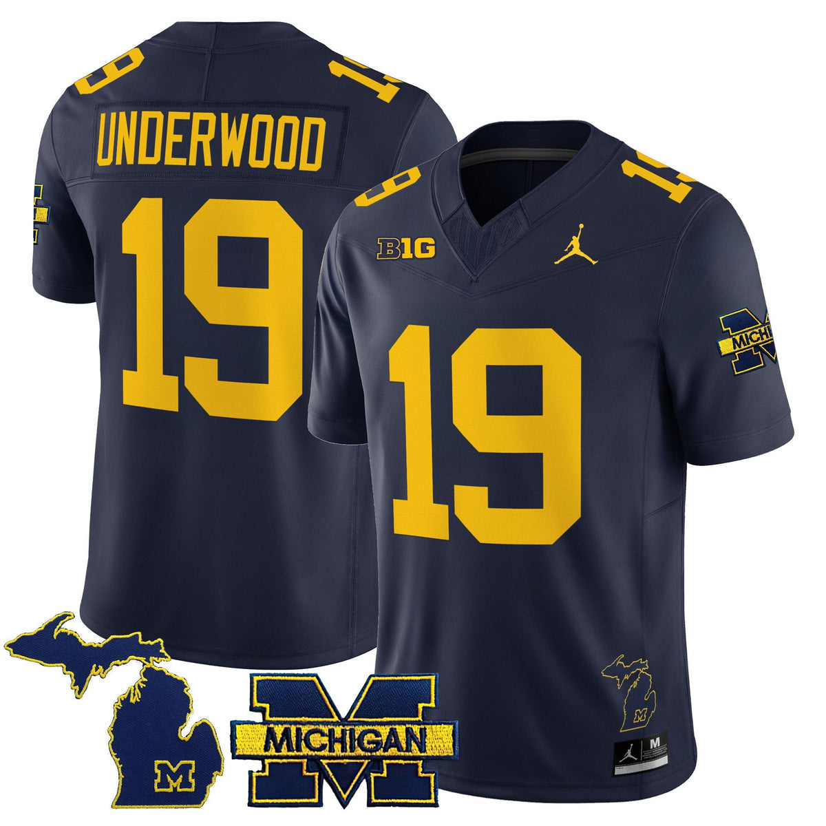 Men's Michigan Wolverines 2025 Vapor Limited Jersey - All Stitched - image 19