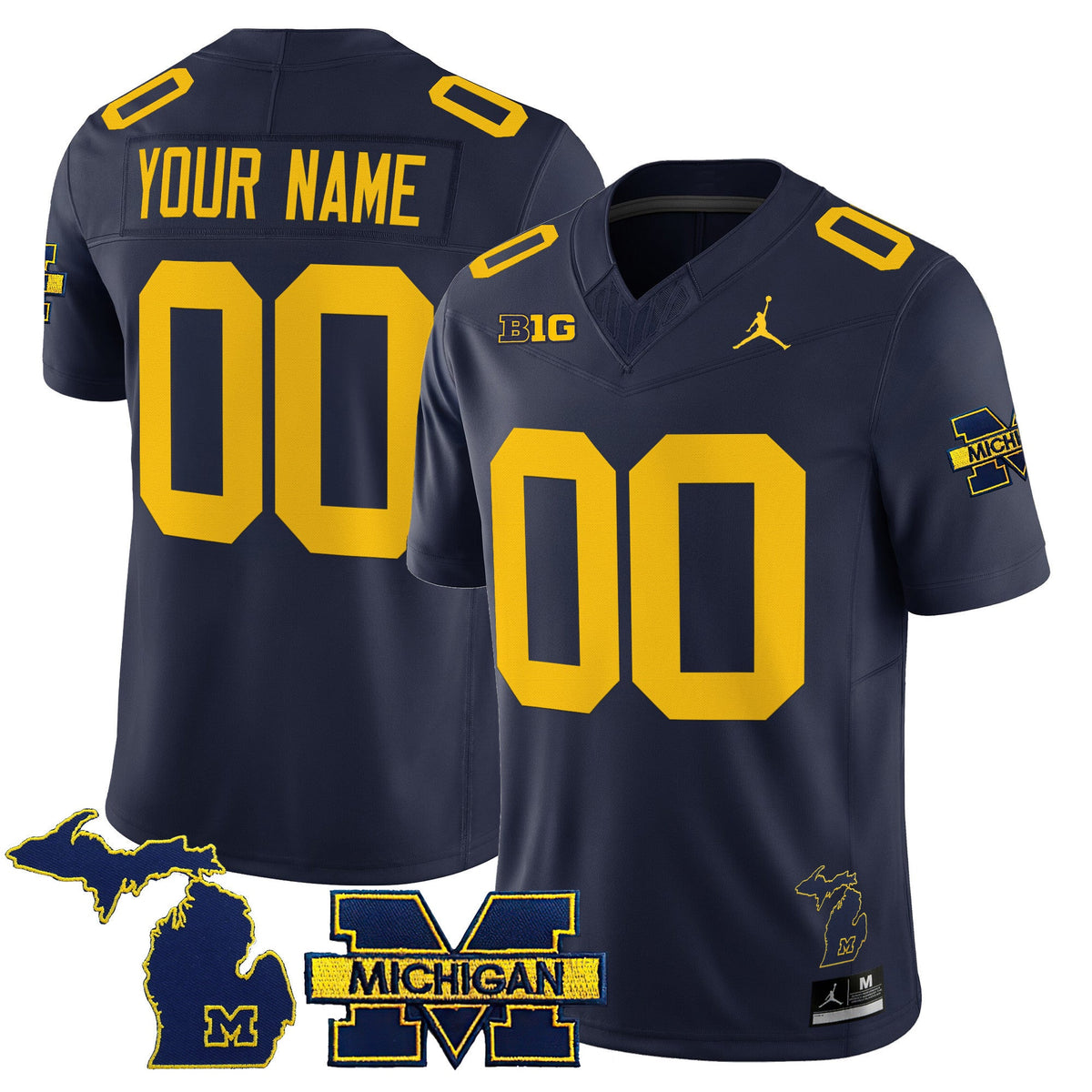 Michigan Wolverines 2025 Vapor Limited Custom Jersey - All Stitched - image 3