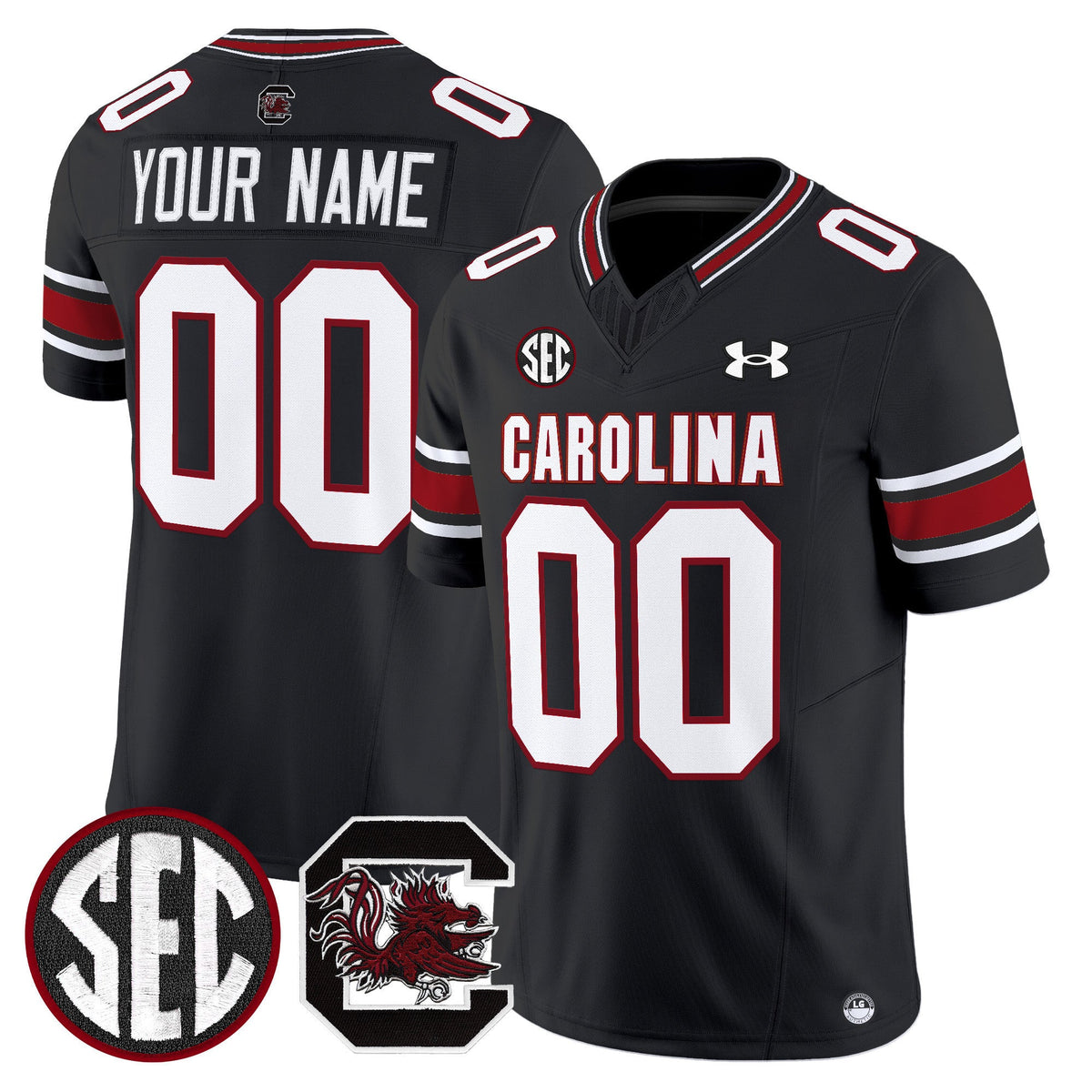 South Carolina Gamecocks 2025 Vapor Limited Custom Jersey - All Stitched - image 2