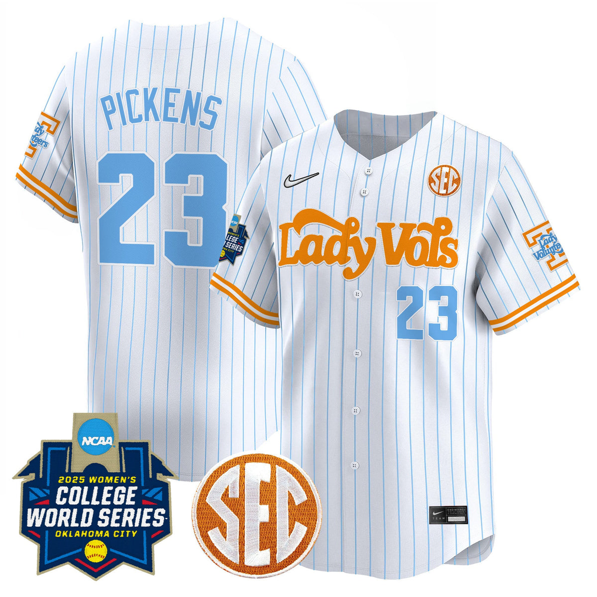 Men's Size - Tennessee Volunteers Softball 2025 World Series (WCWS) Vapor Premier Limited Jersey - All Stitched - image 10