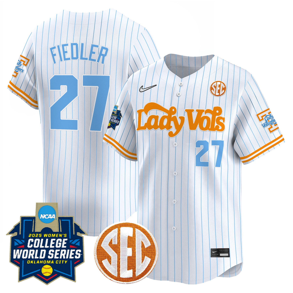 Men's Size - Tennessee Volunteers Softball 2025 World Series (WCWS) Vapor Premier Limited Jersey - All Stitched - image 14