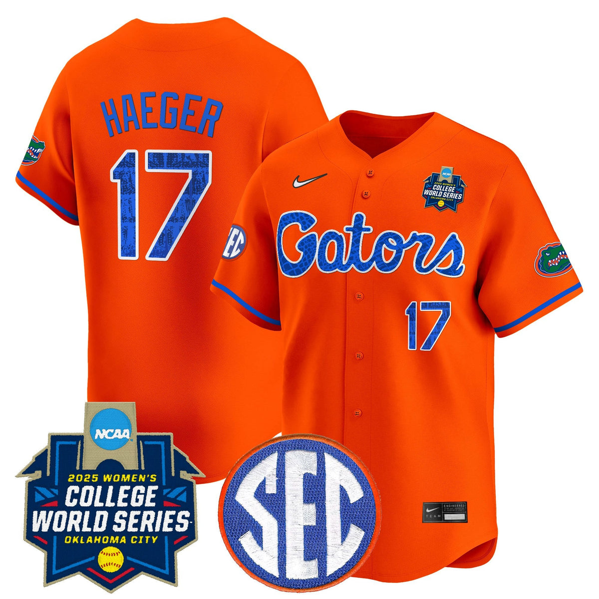 Men's Size - Florida Gators Softball 2025 World Series (WCWS) Vapor Premier Limited Jersey - All Stitched - image 7