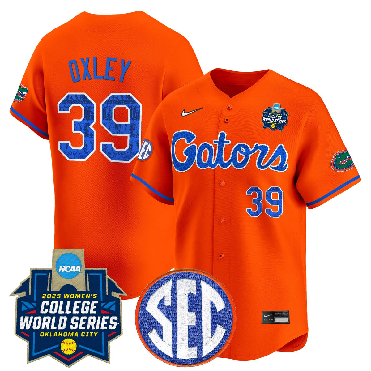 Men's Size - Florida Gators Softball 2025 World Series (WCWS) Vapor Premier Limited Jersey - All Stitched - image 8