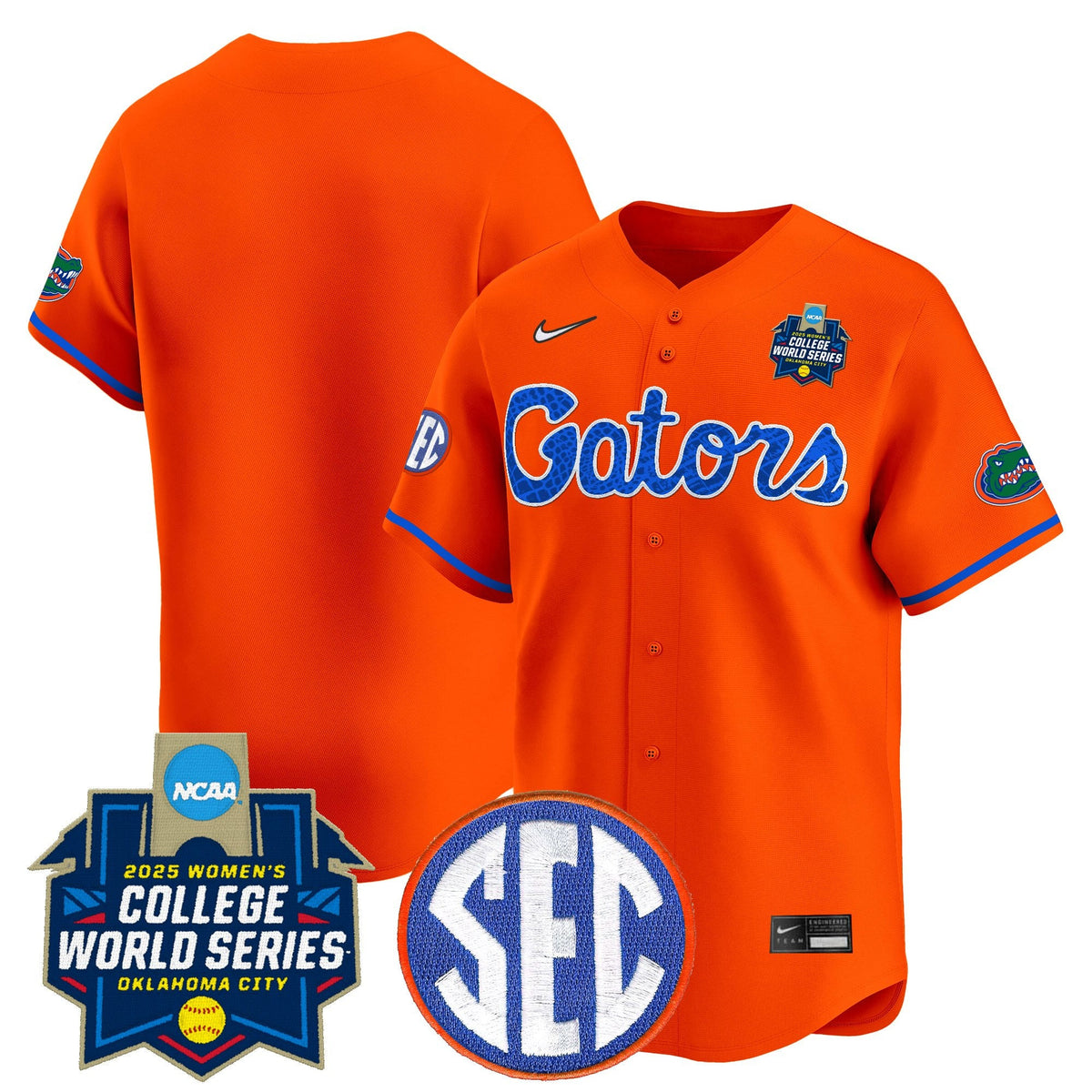 Men's Size - Florida Gators Softball 2025 World Series (WCWS) Vapor Premier Limited Jersey - All Stitched - image 9