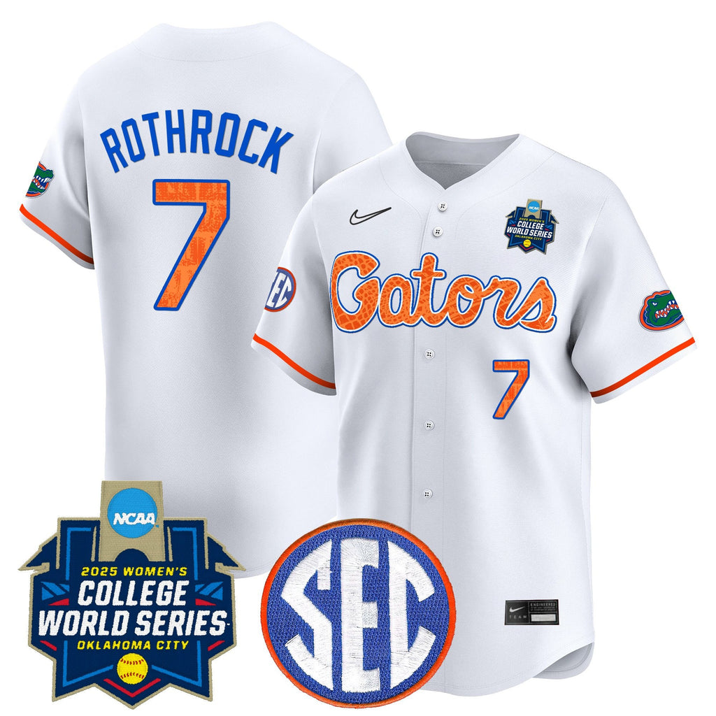 Men's Size - Florida Gators Softball 2025 World Series (WCWS) Vapor Premier Limited Jersey - All Stitched - image 12
