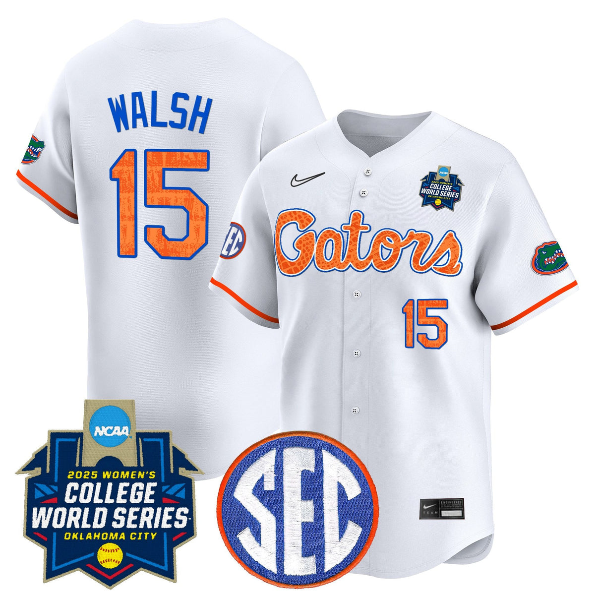 Men's Size - Florida Gators Softball 2025 World Series (WCWS) Vapor Premier Limited Jersey - All Stitched - image 14
