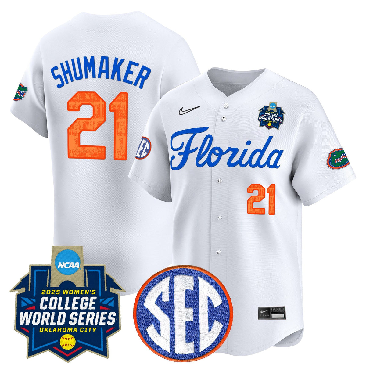 Men's Size - Florida Gators Softball 2025 World Series (WCWS) Vapor Premier Limited Jersey - All Stitched - image 19