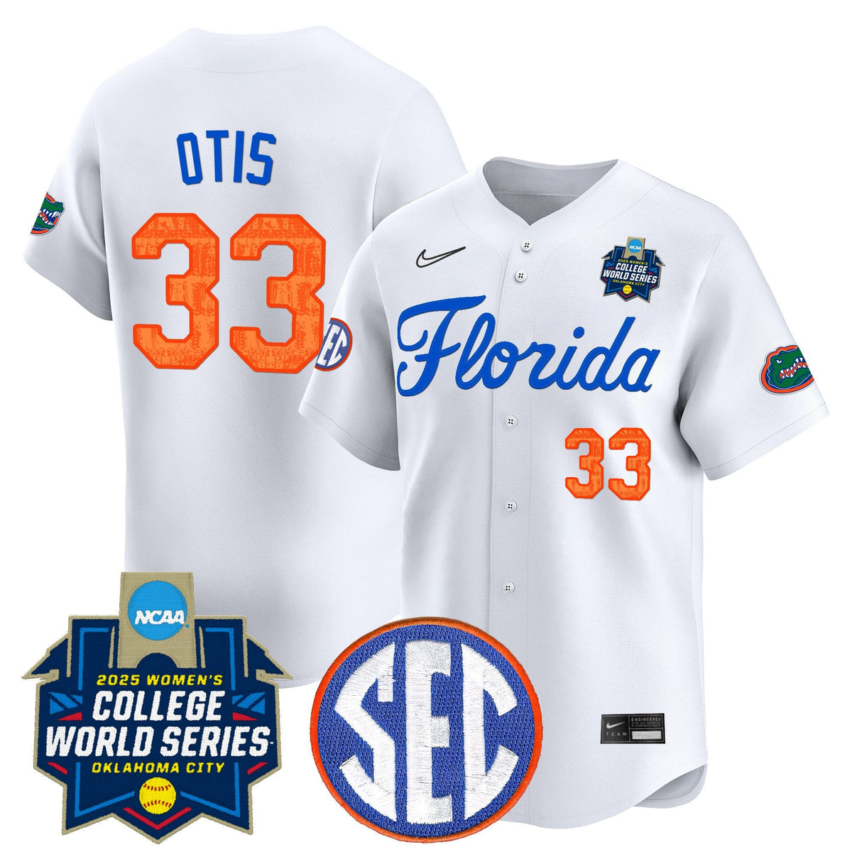Men's Size - Florida Gators Softball 2025 World Series (WCWS) Vapor Premier Limited Jersey - All Stitched - image 24