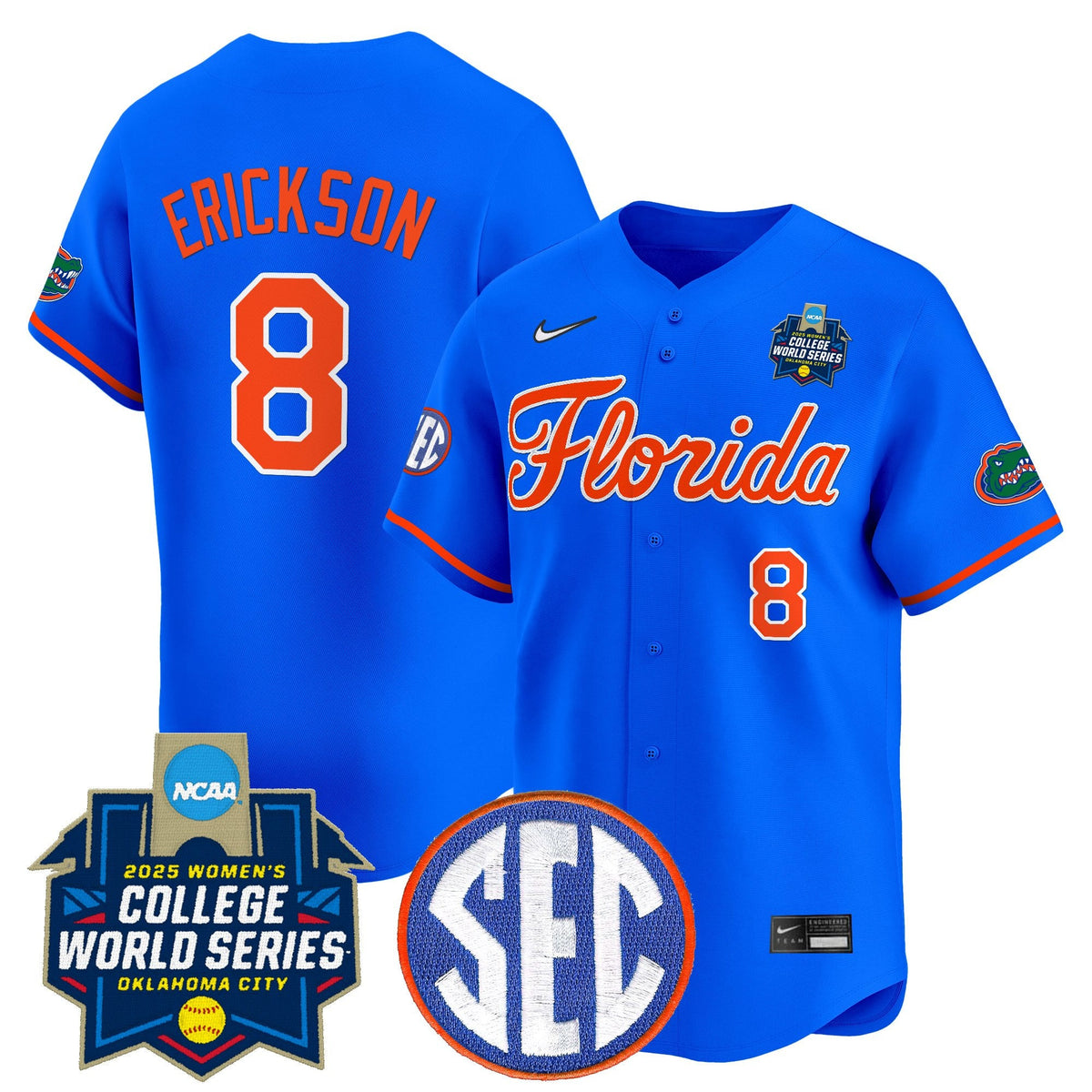Men's Size - Florida Gators Softball 2025 World Series (WCWS) Vapor Premier Limited Jersey - All Stitched - image 29