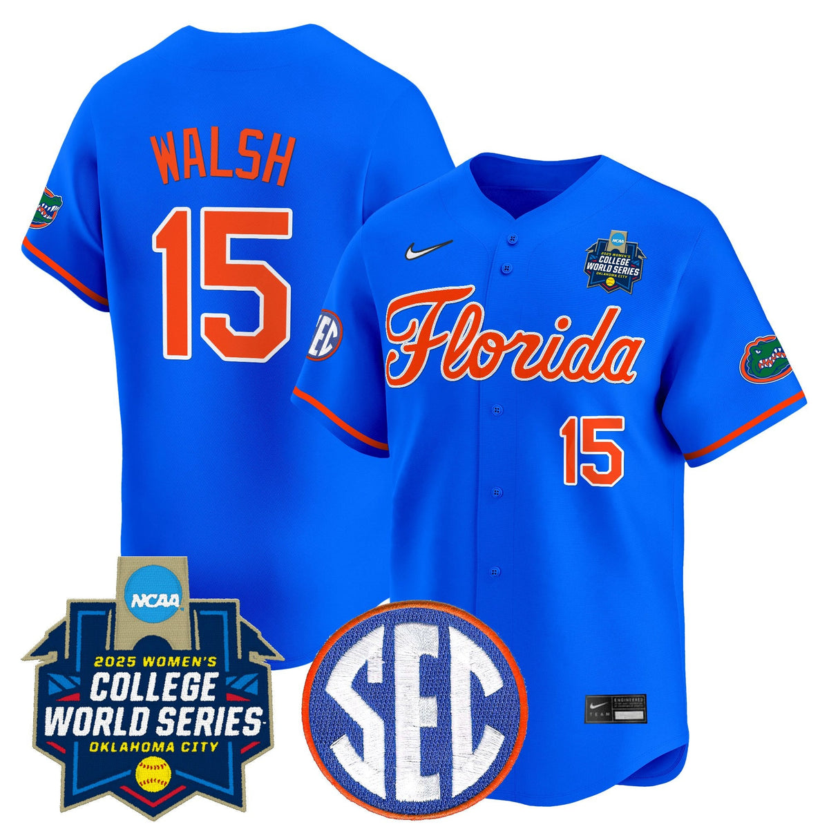 Men's Size - Florida Gators Softball 2025 World Series (WCWS) Vapor Premier Limited Jersey - All Stitched - image 32