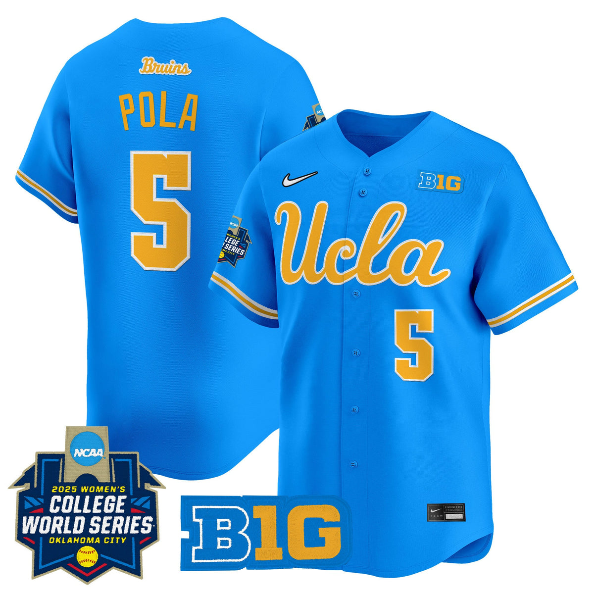 Men's size - UCLA Bruins Softball 2025 World Series (WCWS) Vapor Premier Limited Jersey - All Stitched - image 4
