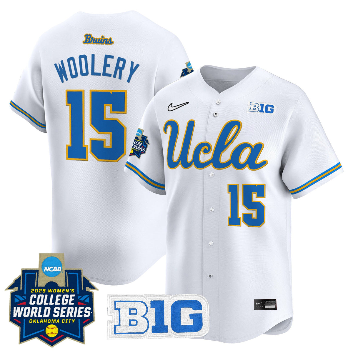 Men's size - UCLA Bruins Softball 2025 World Series (WCWS) Vapor Premier Limited Jersey - All Stitched - image 11