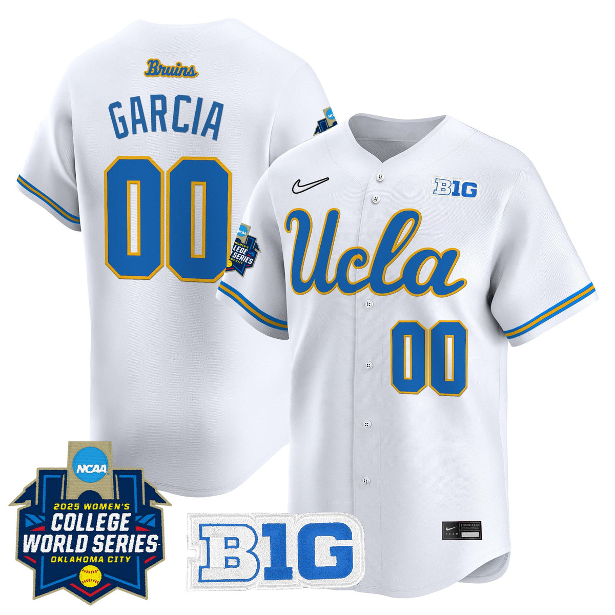 Men's size - UCLA Bruins Softball 2025 World Series (WCWS) Vapor Premier Limited Jersey - All Stitched - image 19