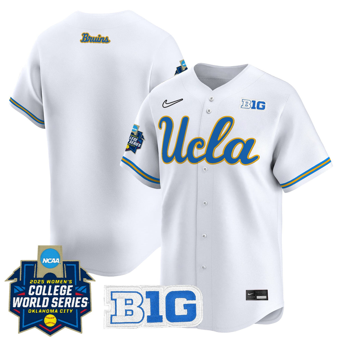 Men's size - UCLA Bruins Softball 2025 World Series (WCWS) Vapor Premier Limited Jersey - All Stitched - image 20