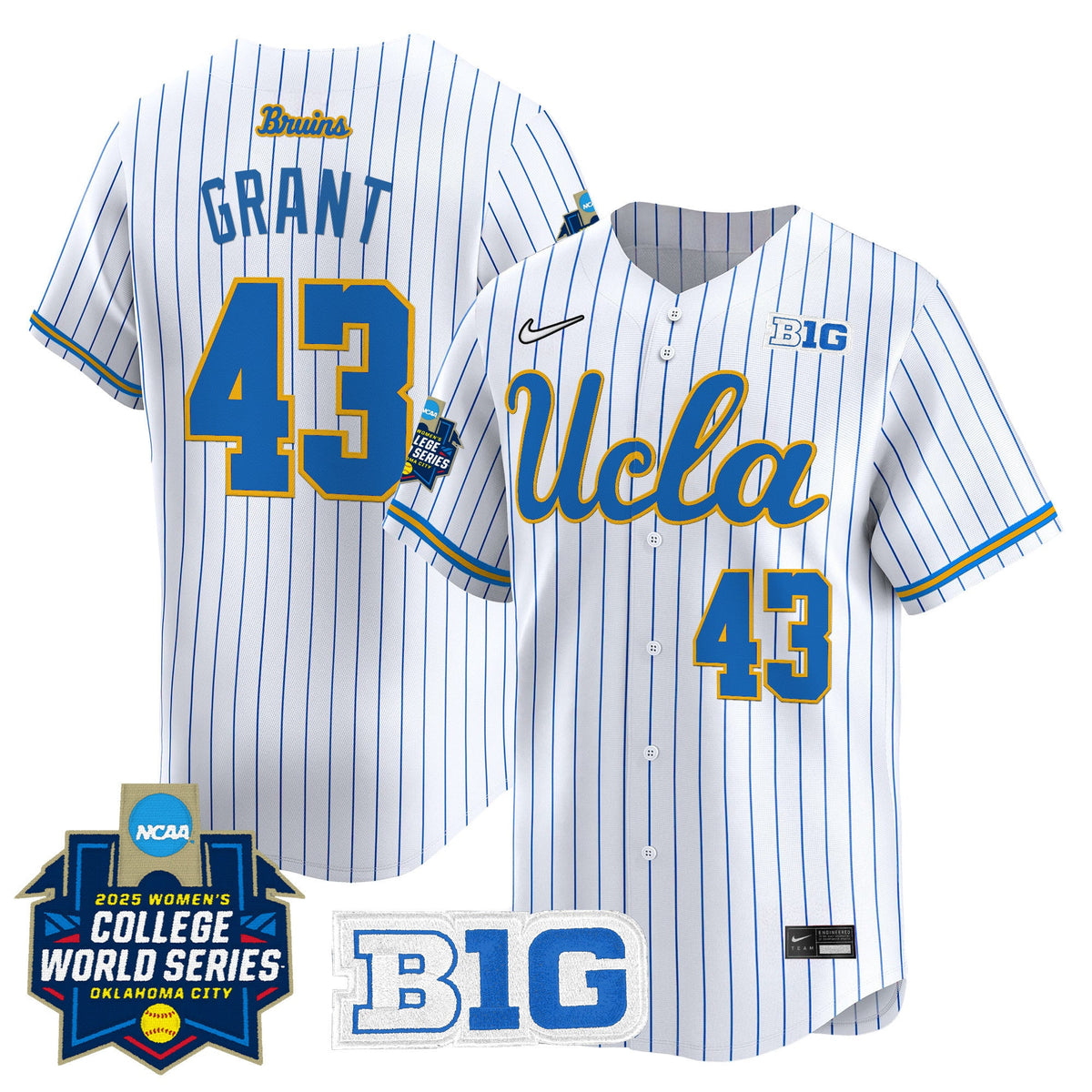 Men's size - UCLA Bruins Softball 2025 World Series (WCWS) Vapor Premier Limited Jersey - All Stitched - image 22