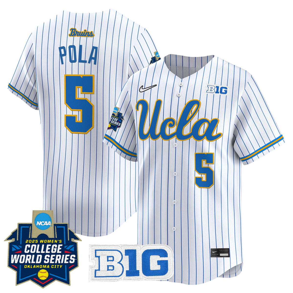 Men's size - UCLA Bruins Softball 2025 World Series (WCWS) Vapor Premier Limited Jersey - All Stitched - image 24