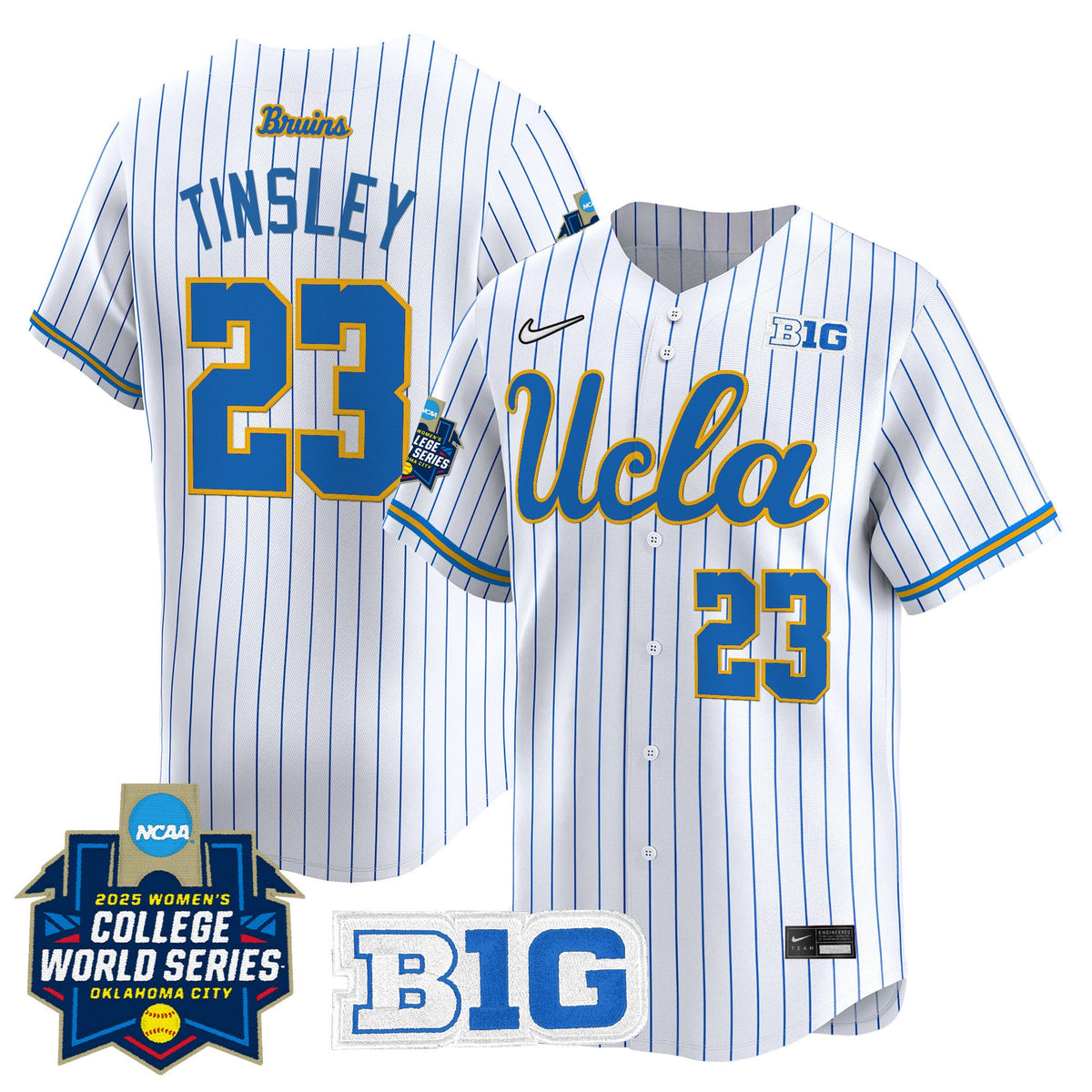 Men's size - UCLA Bruins Softball 2025 World Series (WCWS) Vapor Premier Limited Jersey - All Stitched - image 25