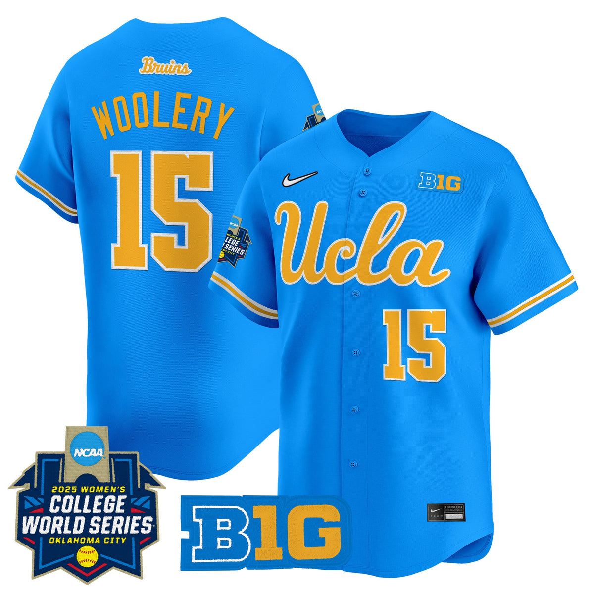 Men's size - UCLA Bruins Softball 2025 World Series (WCWS) Vapor Premier Limited Jersey - All Stitched - image 1