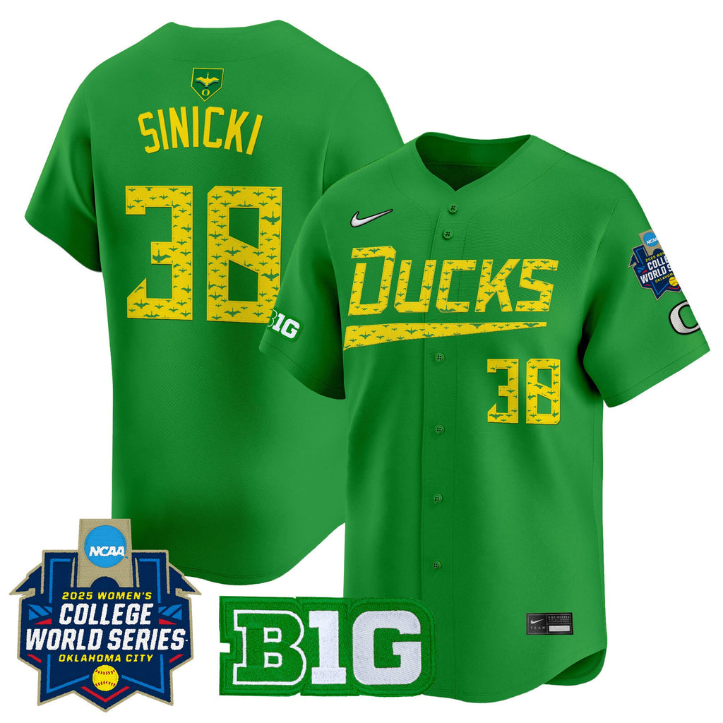 Men's size - Oregon Ducks Softball 2025 World Series (WCWS) Vapor Premier Limited Jersey - All Stitched - image 6
